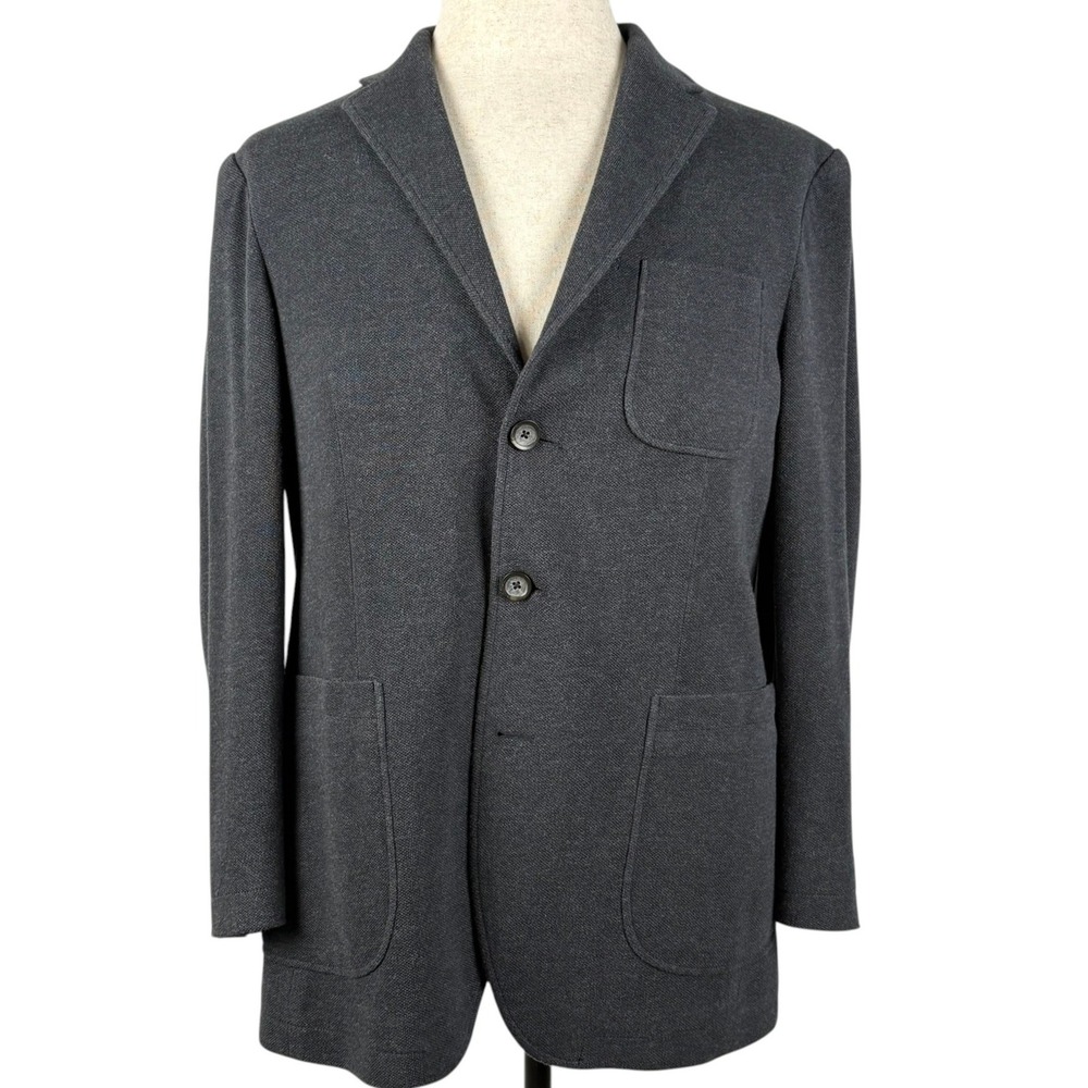 Rodd & Gunn Knit Sport Coat Mens M 42 Gray Australian Cotton Unstructured Blazer